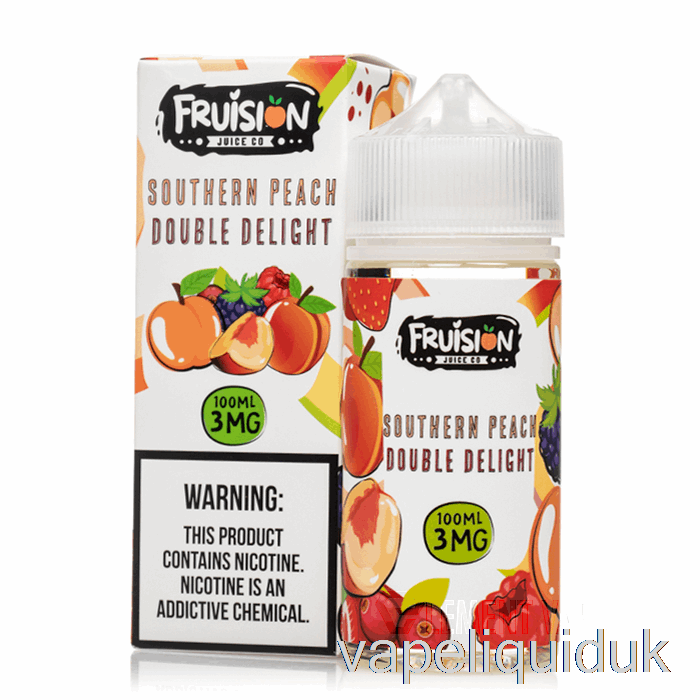Southern Peach Double Delight - Fruision Juice Co - 100mL 6mg Vape Juice